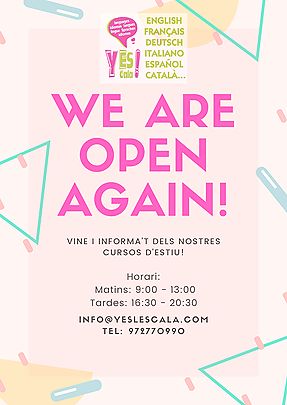 YES! is open! 