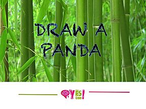 ¿Quieres dibujar un panda? ¡Aprender inglés es divertido!