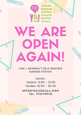 L'école YES! est à nouveau ouverte 