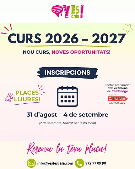 INSCRIPCIONS 2026-2027