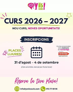 INSCRIPCIONS 2026-2027
